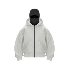 Double Hood Fleece-Lined Sweater